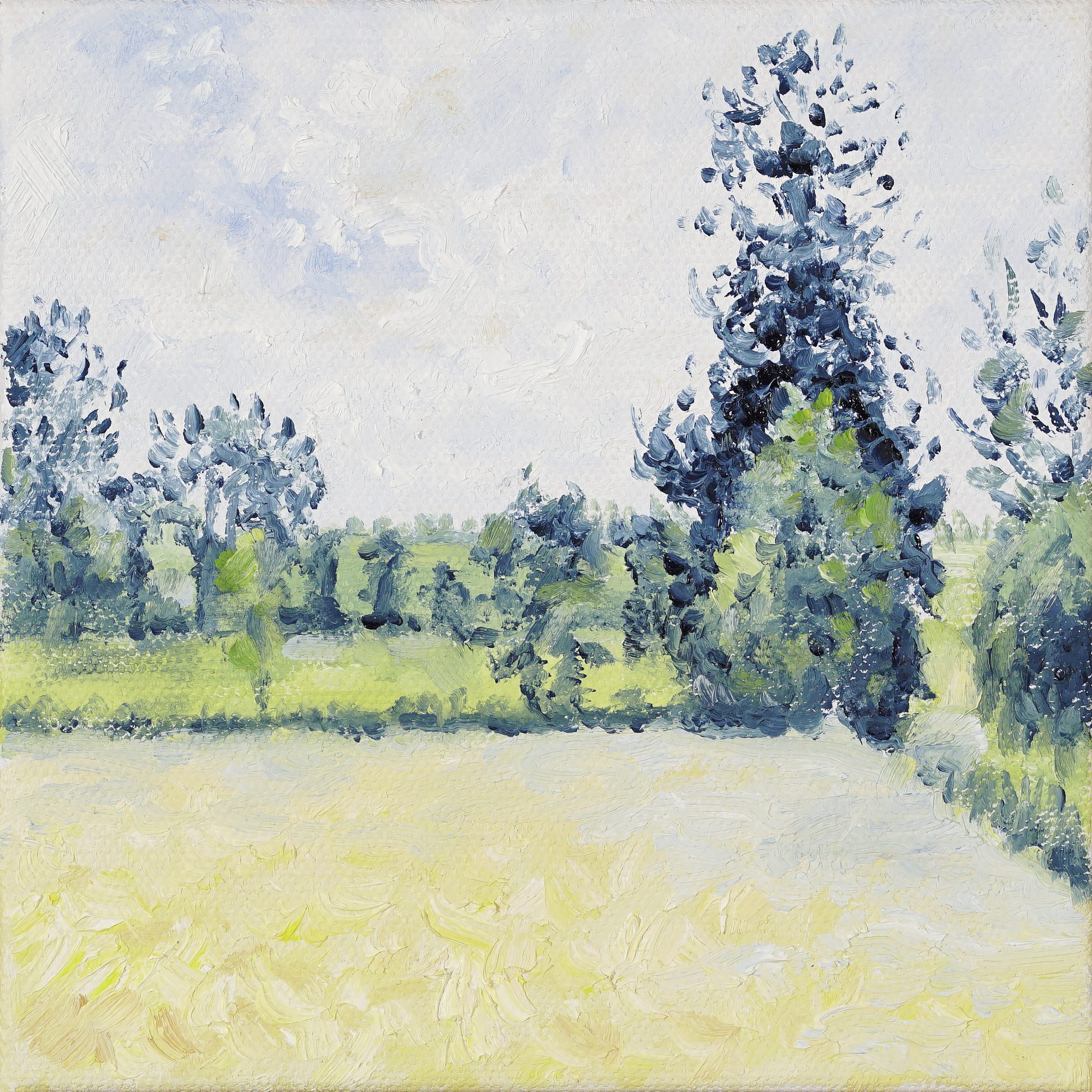 Cindy Sugg, Field of Oats in Eragny, after Pissarro