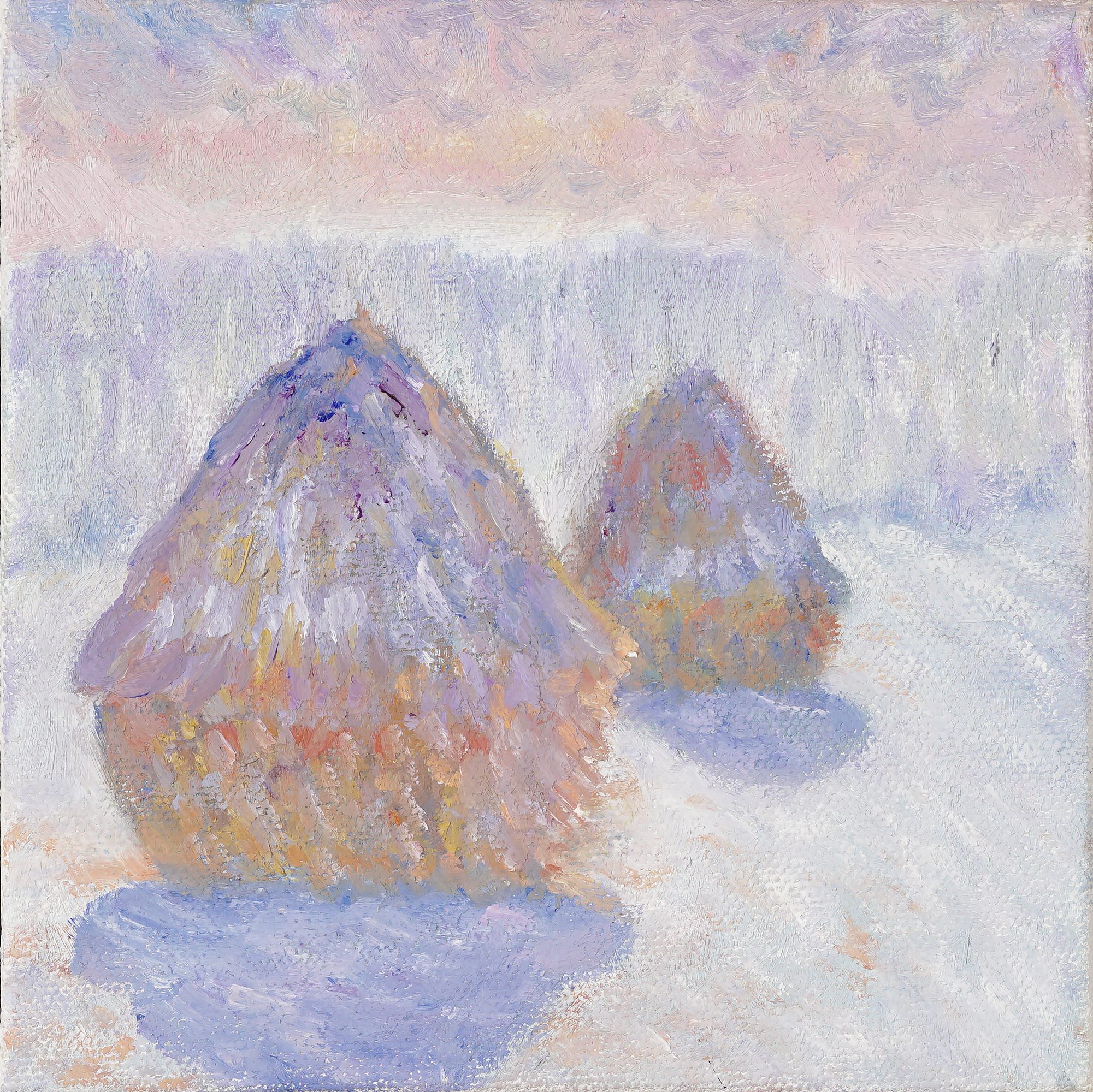 Cindy Sugg, Haystacks, after Monet