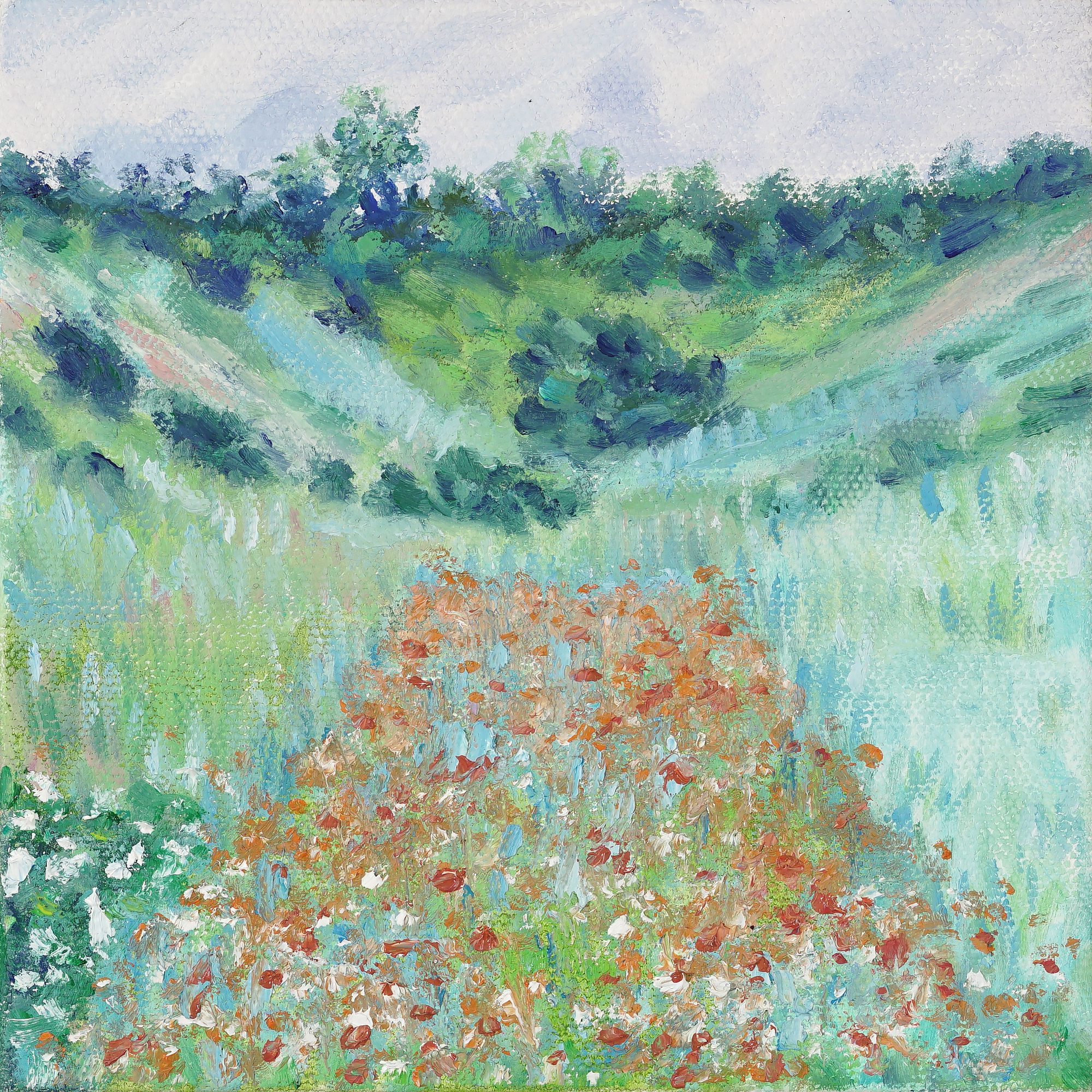 Cindy Sugg, Poppy Field in a Hollow, after Monet