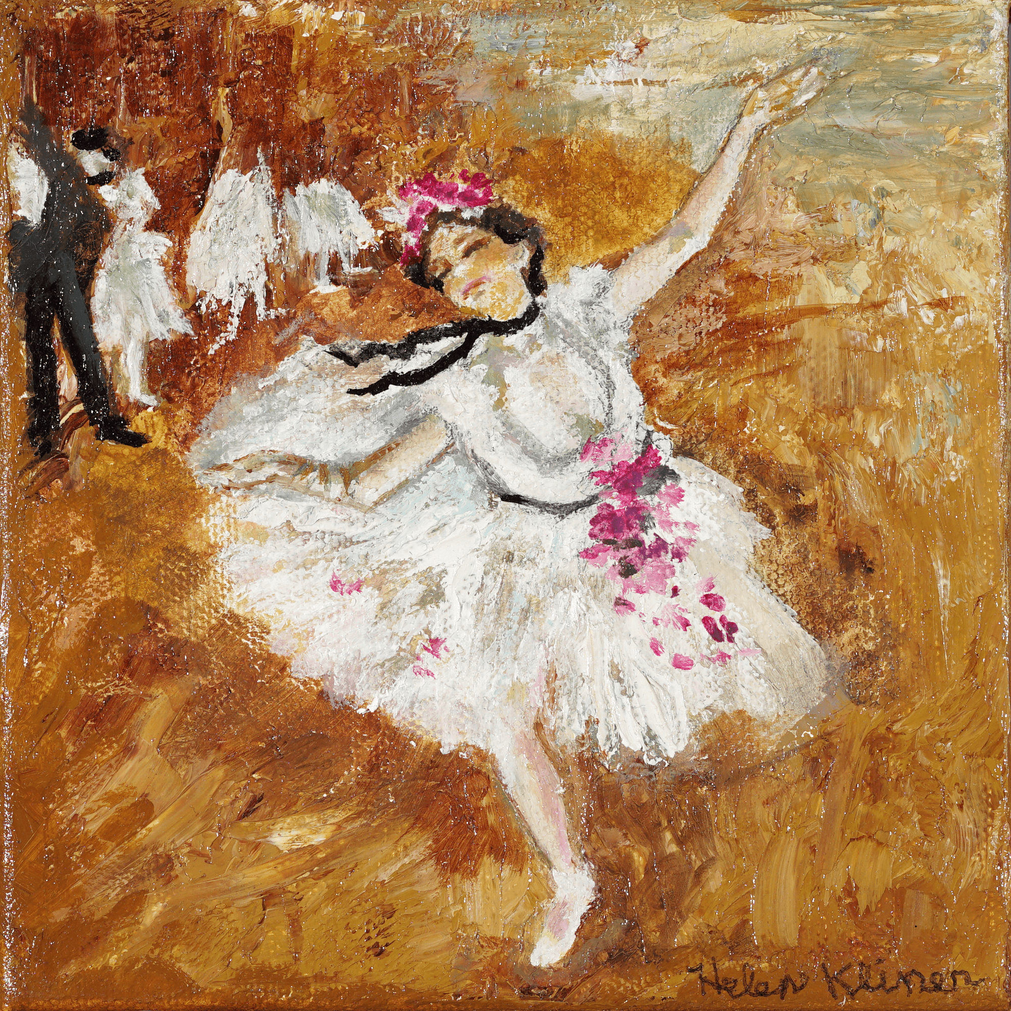Helen Kliner, The Joy of Dance, after Degas, oil