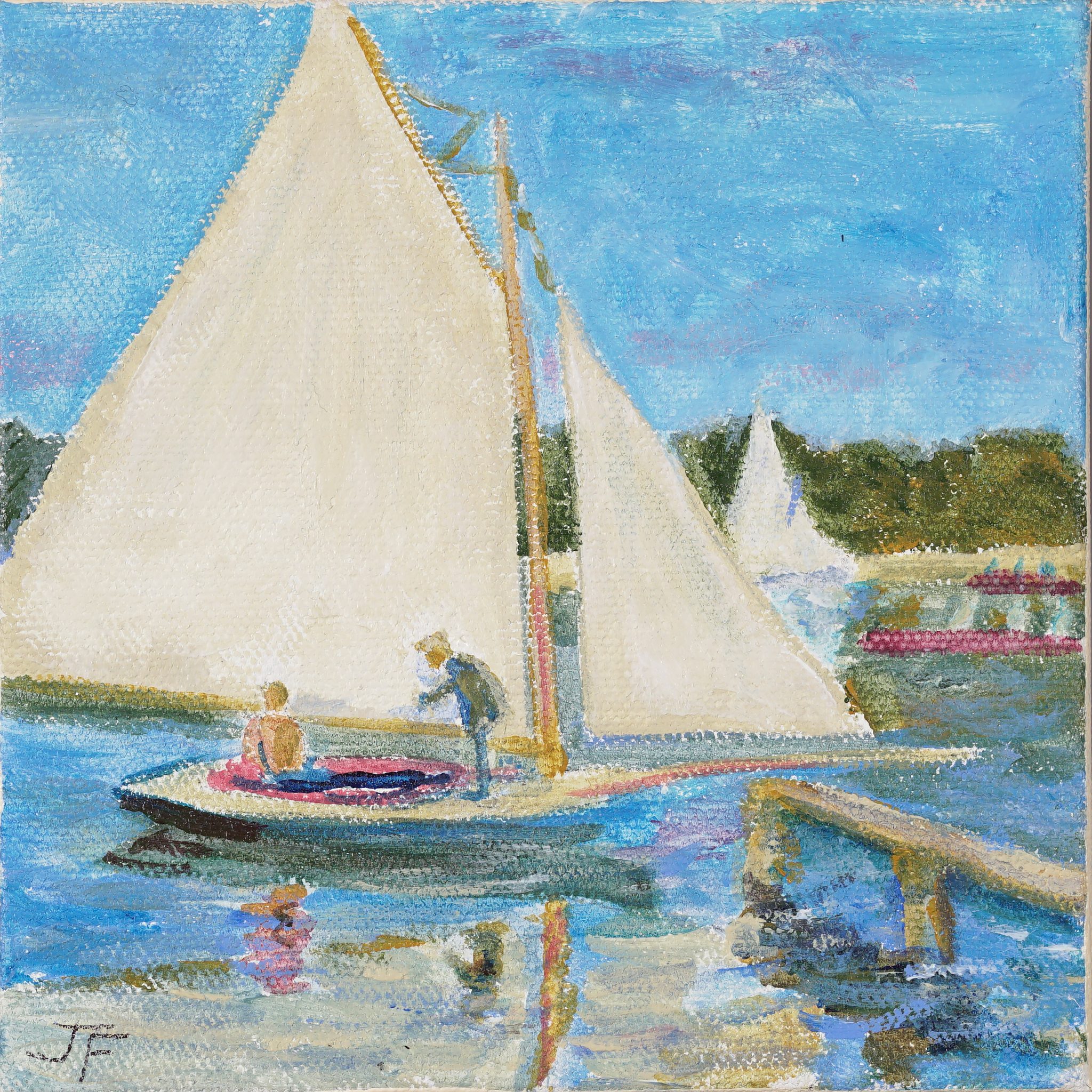 Jeanette Foreman, Sailing at Argenteuil, like Monet