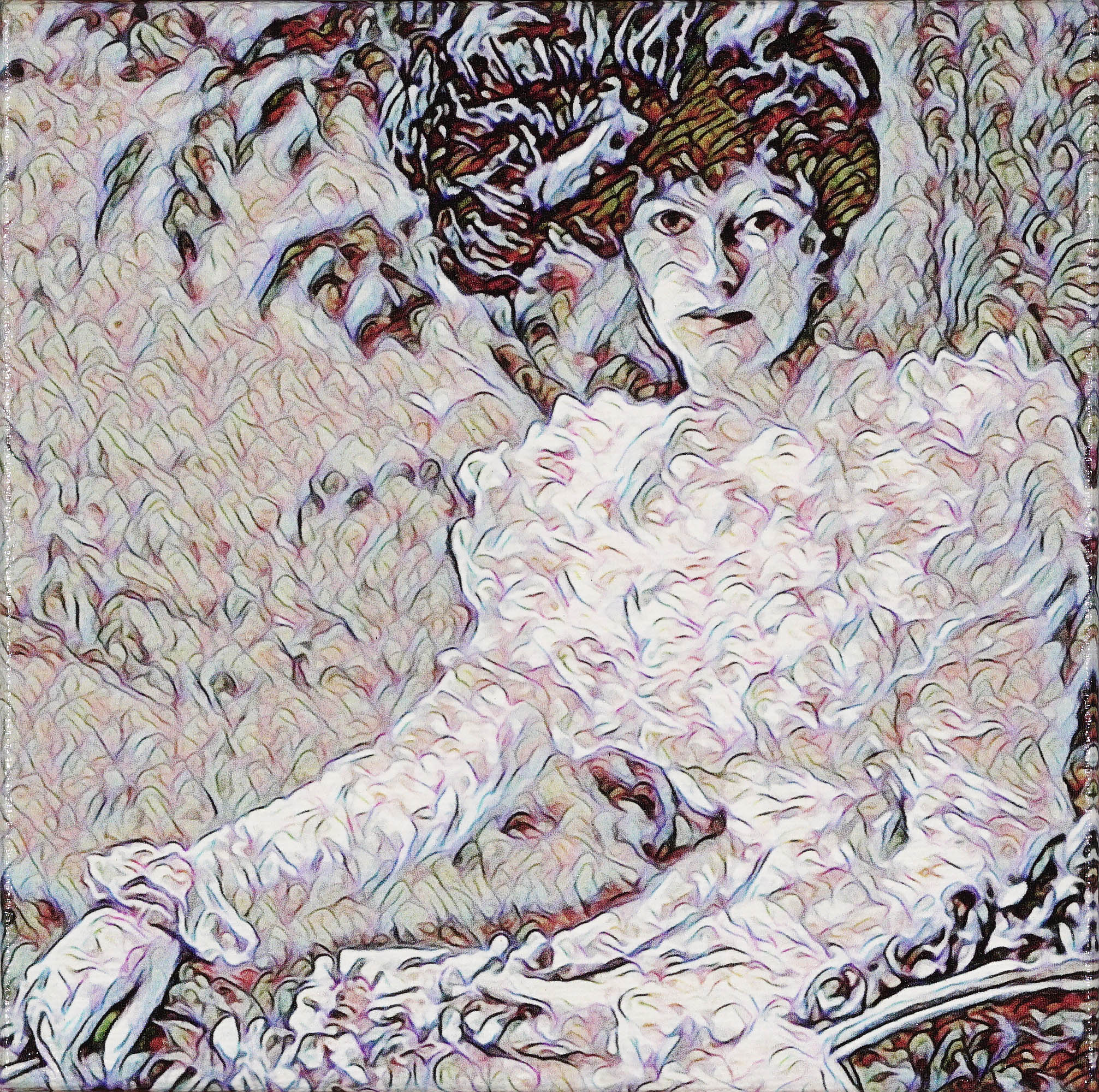 Rhee Reamy, Lady in White, digital art