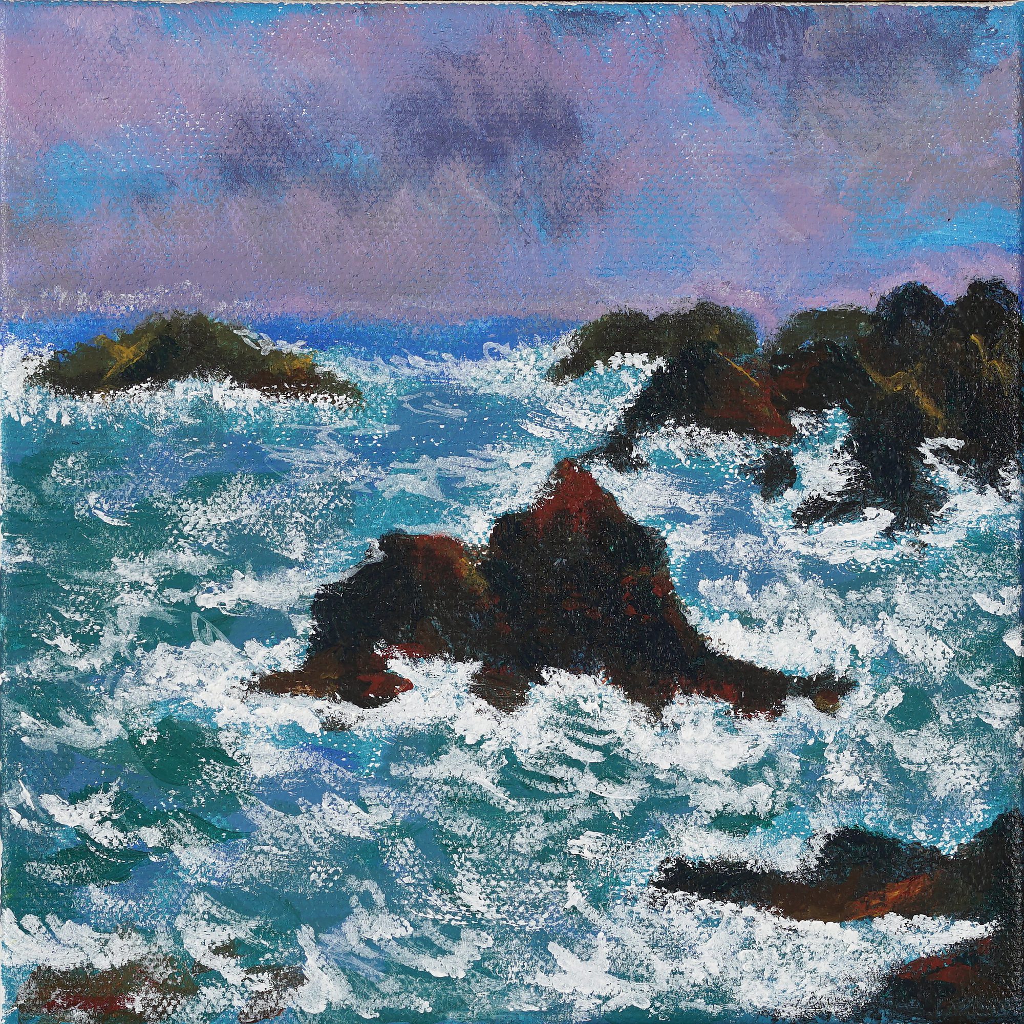 Yuchuan Karber, The Belle Ile Rocks, after Claude Monet